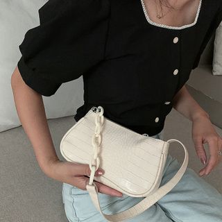 Túi đeo chéo dập vân da rắn thời trang cực xinh D857