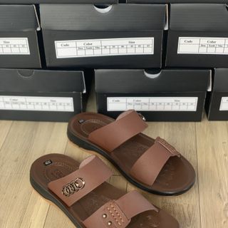 Dép Da Nam đế kếp 2cm