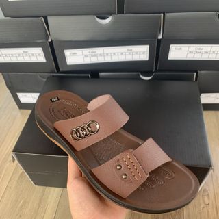 Dép Da Nam đế kếp 2cm