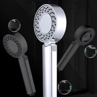 Vòi sen tắm tăng áp lực nước 2 mặt 3 chế độ phun có ngăn chứa dầu gội