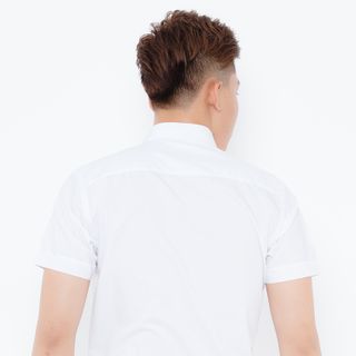 Áo Sơ Mi Ngắn Tay Màu Slimfit 299 Vĩnh Tiến - Trắng