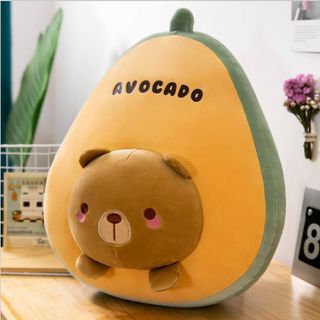 [ SỈ VỎ ] Gấu Bông Trái Cây Qủa Bơ Hình Mặt Thú Cưng Size 35cm - 48cm (4 Mẫu) giá sỉ