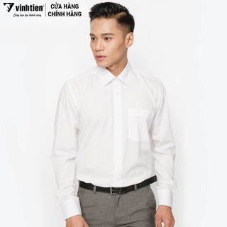Áo Sơ Mi Dài Tay Bamboo Classic Vĩnh Tiến - Trắng
