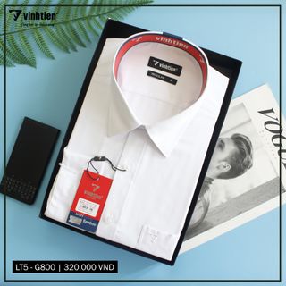 Áo Sơ Mi Dài Tay Bamboo Classic Vĩnh Tiến - Trắng