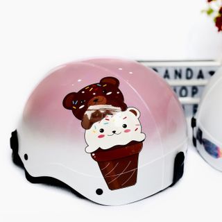 Nón gấu thỏ ly kem mẫu mới