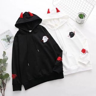 ÁO HODIE NỈ IN CON MA