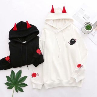 ÁO HODIE NỈ IN CON MA