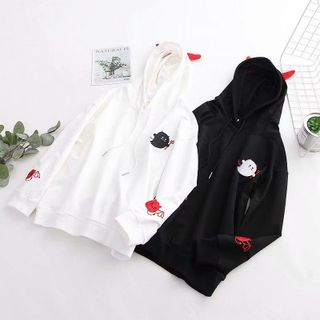ÁO HODIE NỈ IN CON MA