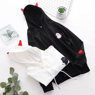 ÁO HODIE NỈ IN CON MA