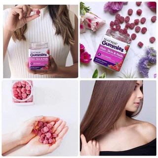 HAIR NAIL SKIN GUMMIES Natrol 90% organic
