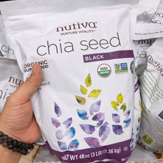 HẠT CHIA ĐEN HỮU CƠ NUTIVA ORGANIC - CHIA SEED BLACK - HÀNG CHUẨN MỸ