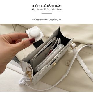 Túi đeo vai dập vân da phong cách Hàn Quốc cực xinh D865
