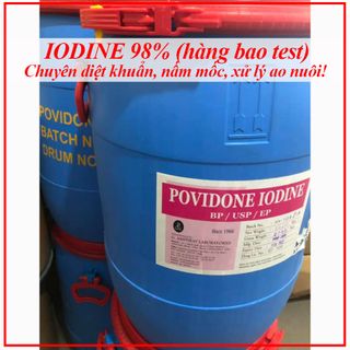 IODINE 98% nguyên liệu Diệt khuẩn, nấm mốc dùng trong thủy sản tôm cá