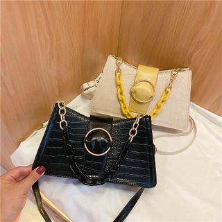 Túi đeo chéo mini khóa ngang xu hướng D863