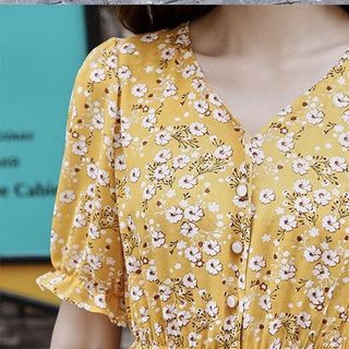 ĐẦM XOÈ HOA VÀNG BÈO TẦNG - DT1340
