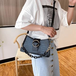 Túi đeo chéo mini khóa ngang xu hướng D863
