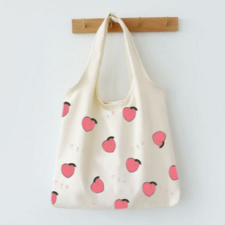 Túi tote – túi sách đi học đi chơi túi vải hình hoa cúc và trái cây giá sỉ