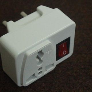 THÁI LAN - Phích cắm điện chuyển đổi 3 chấu thành 2 chấu, kèm công tắc
