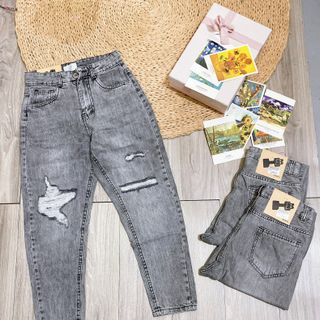 Quần jeans rách dáng baggy sml giá sỉ