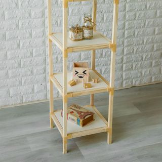 Kệ Gỗ đa năng HOMY | 4 tầng siêu xinh | chịu lực lên đến 100kg