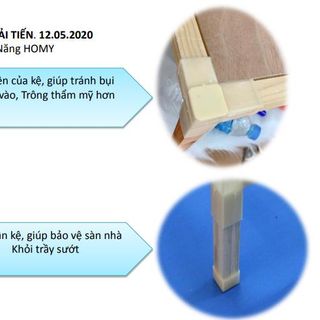 Kệ Gỗ đa năng HOMY | 4 tầng siêu xinh | chịu lực lên đến 100kg