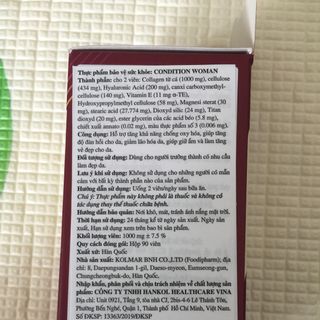 Viên uống Collagen, cấp ẩm Condition Woman (Hộp 90 viên)