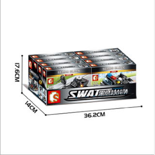 Bộ lắp ráp kiểu lego Swat 27 mô hình Chariot Series lực lượng cảnh sát thành phố