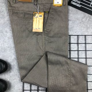 Quần kaki nam sọc, không ly 01