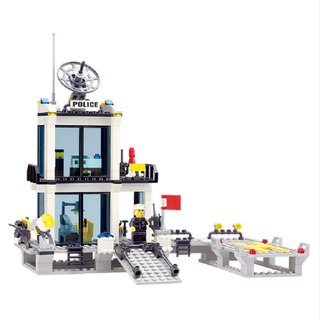 Bộ lắp ráp kiểu lego Kazi mô hình trụ sở cảnh sát biển 6727