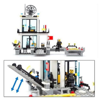 Bộ lắp ráp kiểu lego Kazi mô hình trụ sở cảnh sát biển 6727