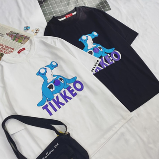 Áo thun Oversize " TIKKEO " - ÁO UNISEX SIZE USA - Chất liệu vải cotton - Thoáng mát - Dễ phối đồ - Áo thun