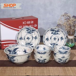 Bộ 6 bát cơm vẽ chuồn bằng sứ giả cổ độc đáo - XƯỞNG GỐM VIỆT