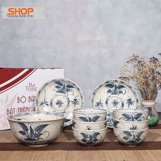 Bộ 6 bát cơm vẽ chuồn bằng sứ giả cổ độc đáo - XƯỞNG GỐM VIỆT
