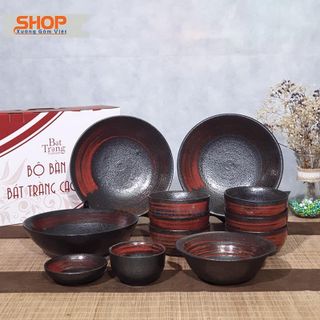 BỘ 6 BÁT CƠM KIỂU NHẬT SỨ BÁT TRÀNG - XƯỞNG GỐM VIỆT