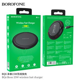 Sạc không dây Borofone BQ6 Boon 15W - Sạc nhanh