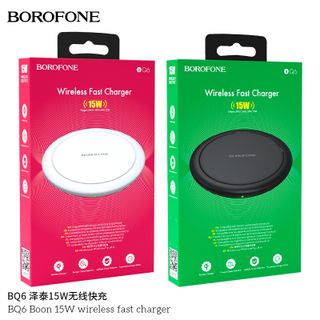 Sạc không dây Borofone BQ6 Boon 15W - Sạc nhanh