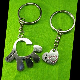 Móc khóa cặp đôi inox