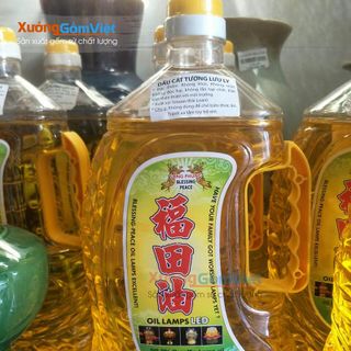 DẦU LƯU LY KHÔNG KHÓI CÁT TƯỜNG ĐẶC TÍNH KHÔNG MÙI,KHÔNG KHÓI,AN TOÀN SỨC KHỎE NGƯỜI DÙNG-XƯỞNG GỐM VIỆT