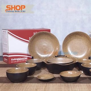 Bộ quà tặng 6 chén cơm sứ cao cấp Bát Tràng - XƯỞNG GỐM VIỆT