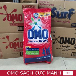 [Mẫu mới] Bột giặt Omo 6kg - Sạch cực nhanh - Comfort 5,5kg