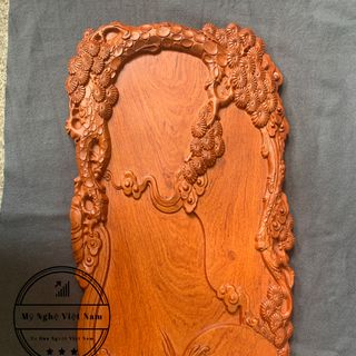 Khay trà gỗ hương nguyên khối