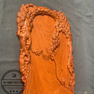 Khay trà gỗ hương nguyên khối
