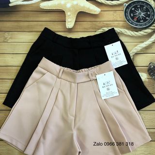 QUẦN SHORT NỮ XẾP LY