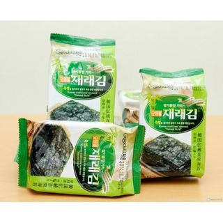 Rong biển ăn liền cuộn (kẹp) cơm Vị tự nhiên Hàn Quốc - Good&Well (03 Gói/Lốc*24/Thùng)