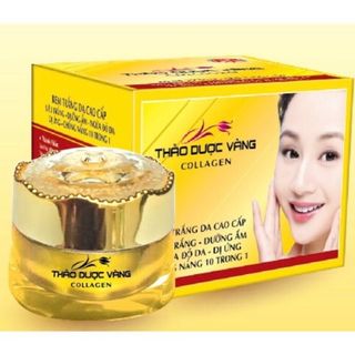 Kem Thảo dược vàng 15g Trắng da chống nắng dòng Colagen