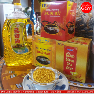 Gạo vàng thần tài chiêu lộc chiêu tài mua may bán đắt - XƯỞNG GỐM VIỆT