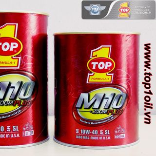 Nhớt bán tổng hợp M10 10W40 MA Cao cấp cho xe máy 800cc