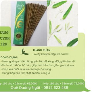 Combo 10 hộp nhang sạch Khuynh diệp Vạn Ân 38cm