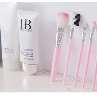 Bộ cọ trang điểm 5 món màu hồng