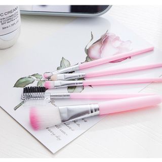 Bộ cọ trang điểm 5 món màu hồng